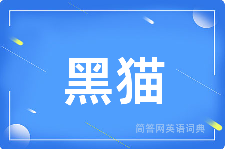 黑猫用英语怎么说,黑猫的英语翻译 黑猫