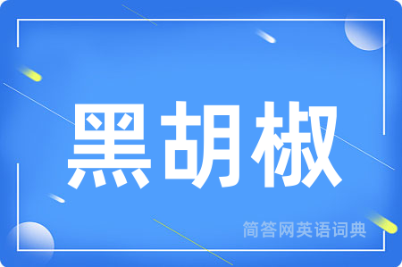 黑胡椒用英语怎么说,黑胡椒的英语翻译 黑胡椒