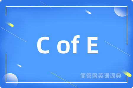 C of E