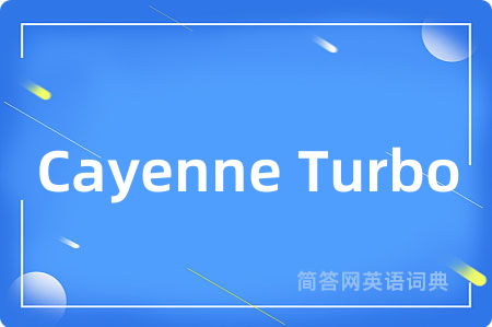Cayenne Turbo是什么意思,Cayenne Turbo的中文翻译 Cayenne Turbo