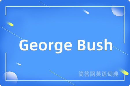 George Bush是什么意思,George Bush的中文翻译 George Bush