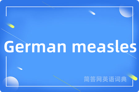 German measles