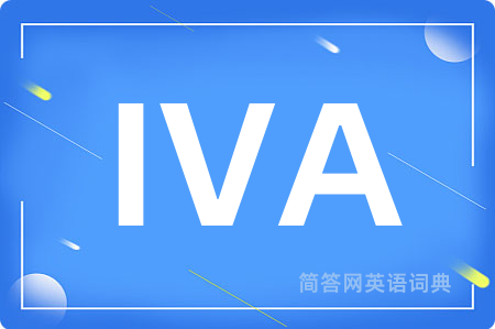 IVA是什么意思,IVA的中文翻译 IVA
