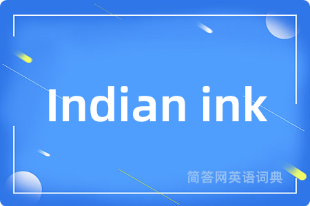 Indian ink
