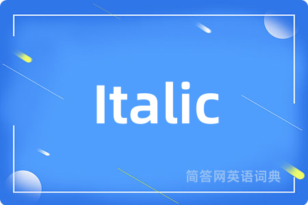Italic