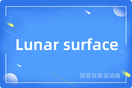 Lunar surface