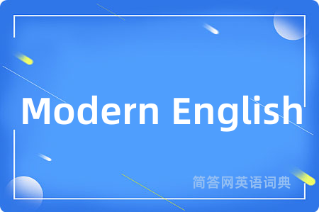Modern English