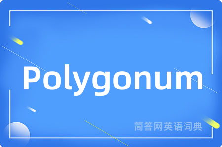 Polygonum是什么意思,Polygonum的中文翻译 Polygonum