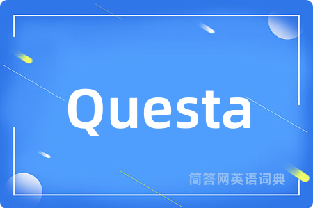 Questa是什么意思,Questa的中文翻译 Questa