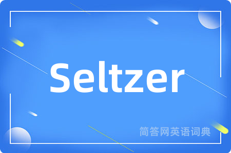 Seltzer是什么意思,Seltzer的中文翻译 Seltzer