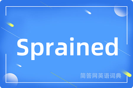 Sprained