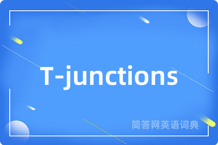 T-junctions是什么意思,T-junctions的中文翻译 T-junctions