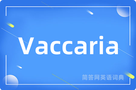 Vaccaria是什么意思,Vaccaria的中文翻译 Vaccaria
