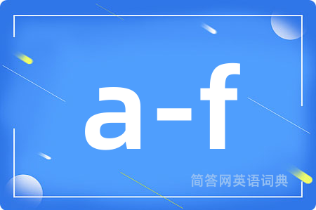 a-f