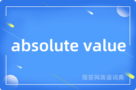 absolute value