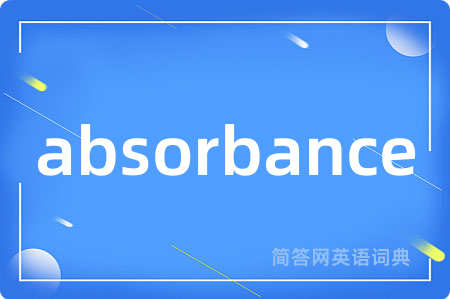 absorbance