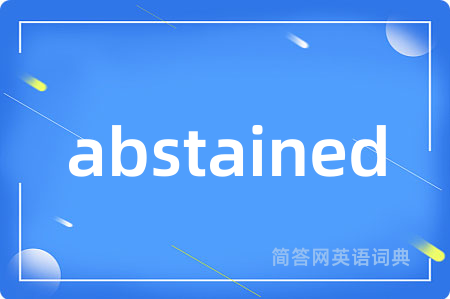 abstained