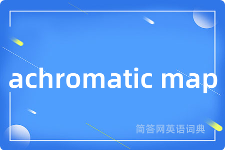 achromatic map