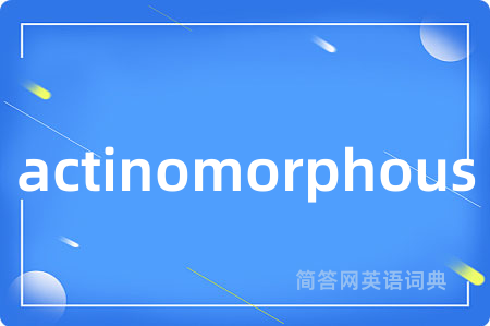 actinomorphous