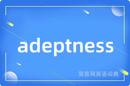 adeptness是什么意思,adeptness的中文翻译 adeptness