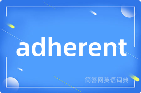 adherent是什么意思,adherent的中文翻译 adherent