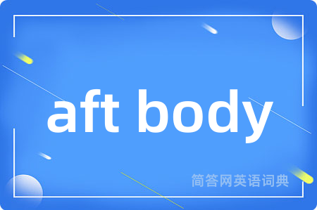 aft body