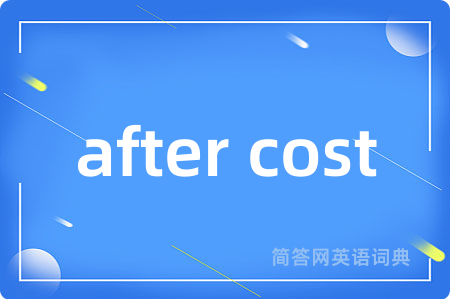 after cost