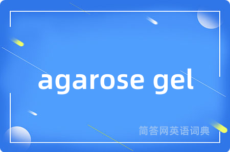 agarose gel