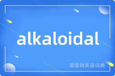 alkaloidal