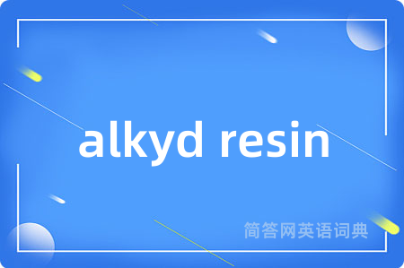 alkyd resin
