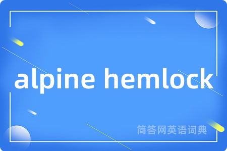 alpine hemlock