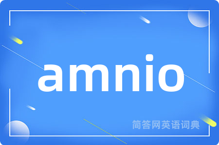 amnio是什么意思,amnio的中文翻译 amnio
