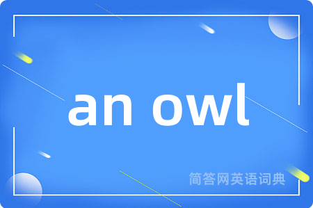 an owl