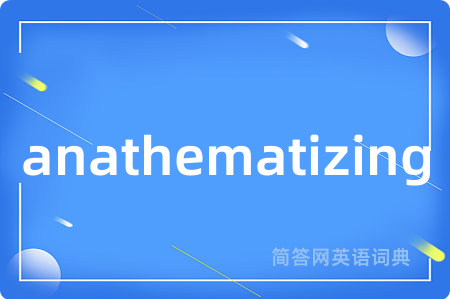 anathematizing
