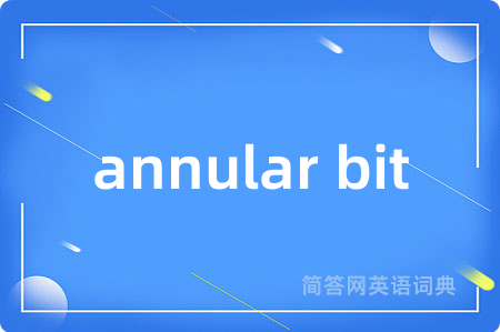 annular bit