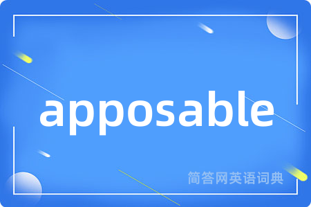 apposable