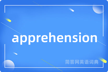 apprehension是什么意思,apprehension的中文翻译 apprehension