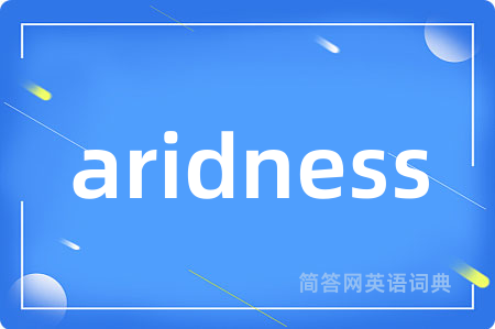 aridness