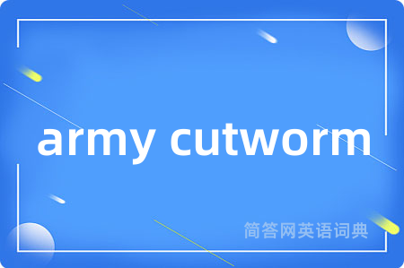 army cutworm