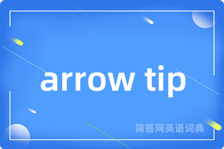 arrow tip是什么意思,arrow tip的中文翻译 arrow tip