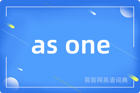 as one