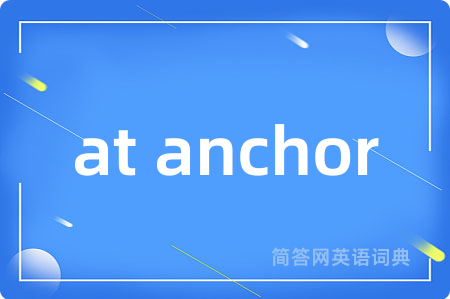 at anchor