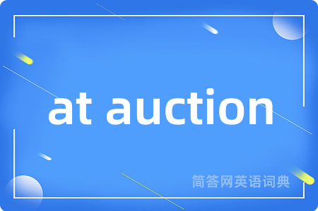 at auction
