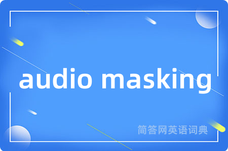 audio masking