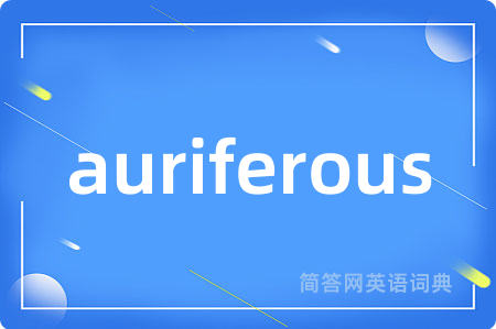 auriferous