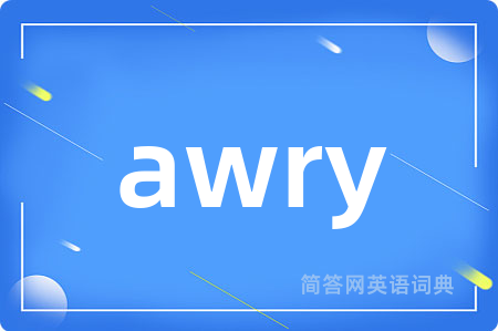awry