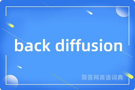 back diffusion