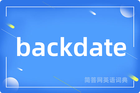 backdate