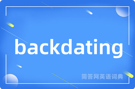backdating