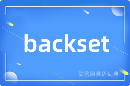 backset